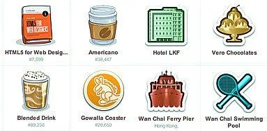 Gowalla的各種小印章