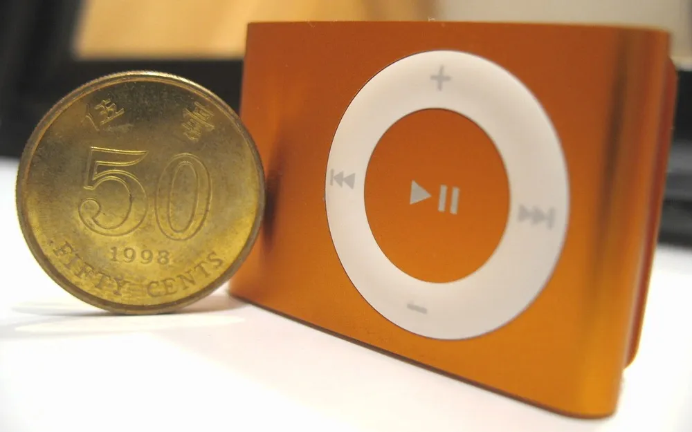 iPod Shuffle跟五毫子硬幣