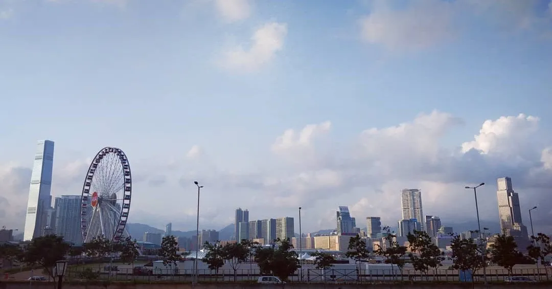 hong kong central cityscape