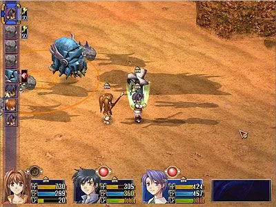 戰鬥畫面 - Estelle, Joshua和Klose