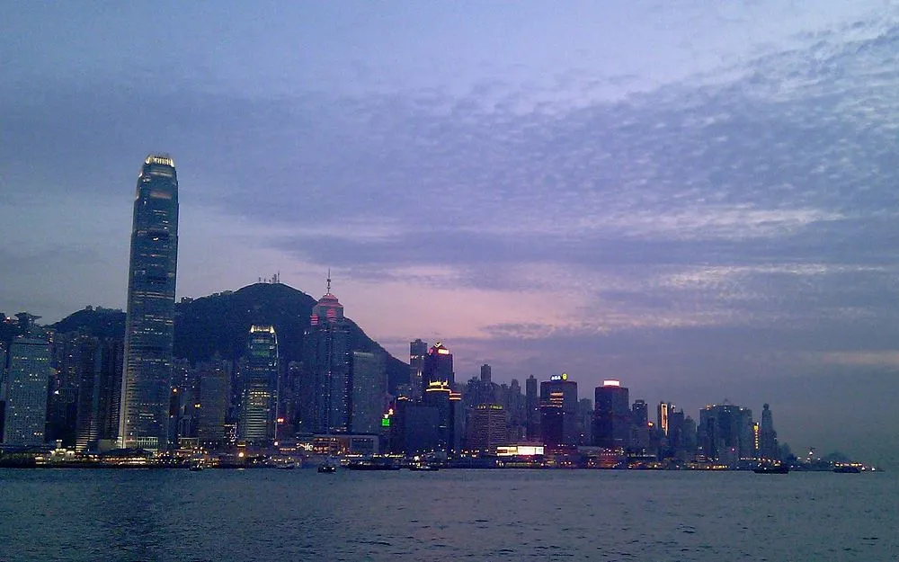 尖沙咀海傍日落